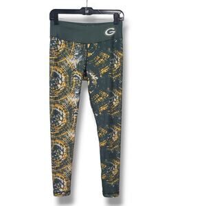 Green Bay Packers SZ M Team Apparel Leggings Green Yellow
